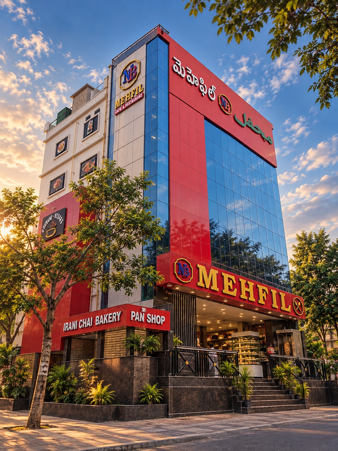 Mehfil KPHB, photographed from the street